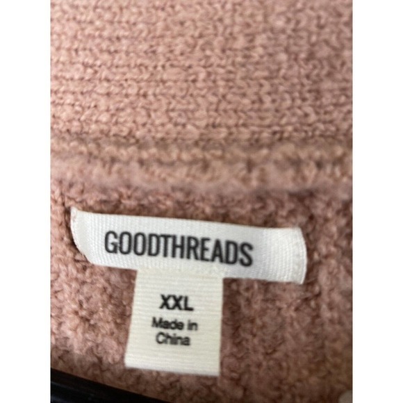 Good Threads Cardigan Womens XXL Orange Peach Long Pockets Wool Blend - Picture 7 of 11